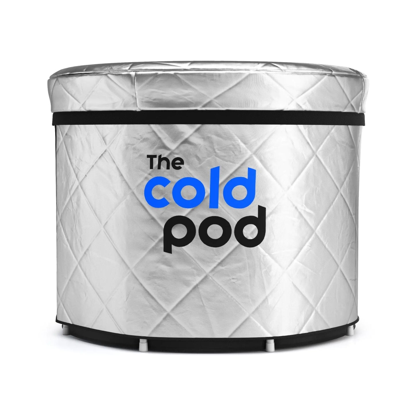 The Cold Pod Ice Bath Tub XL Cover: Insulated and Silver UV Heat Reflective Cold Plunge Tub Cover Waterproof and Zip Up All Weather Resistant Protective Lid