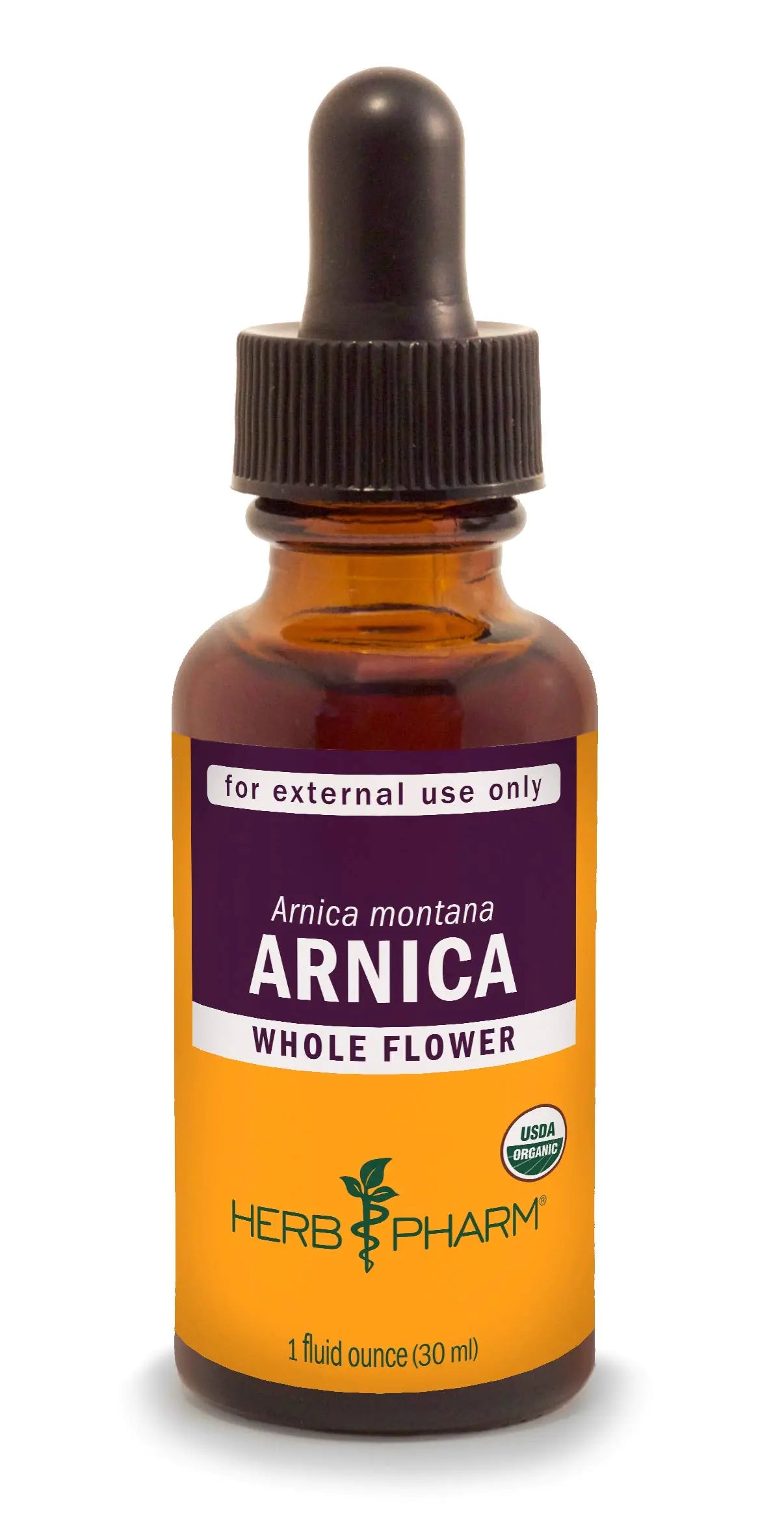 Herb Pharm Certified Organic Arnica Liquid Extract for Minor Pain Support 1 Fl Oz