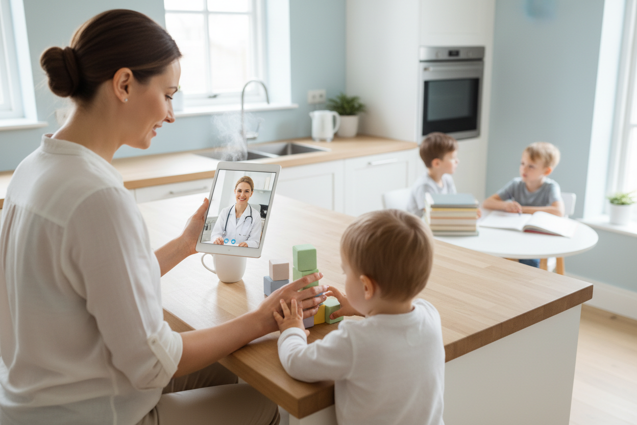 Telehealth built for busy parents. 